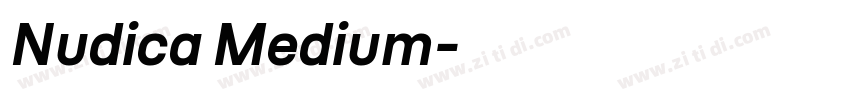 Nudica Medium字体转换